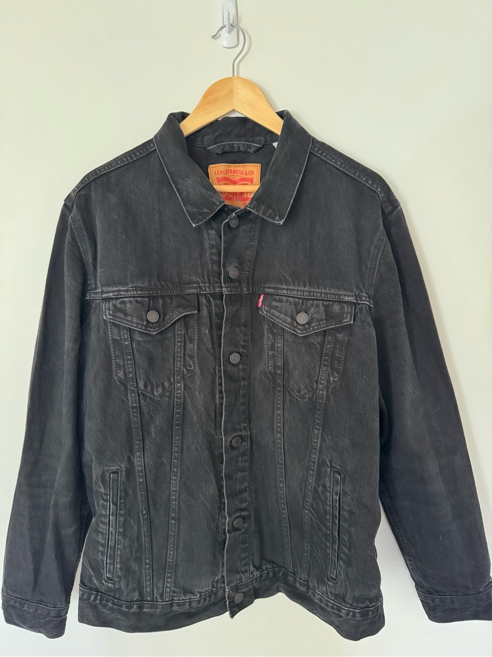 Levi's Washed Black Denim Jacket (Men’s)